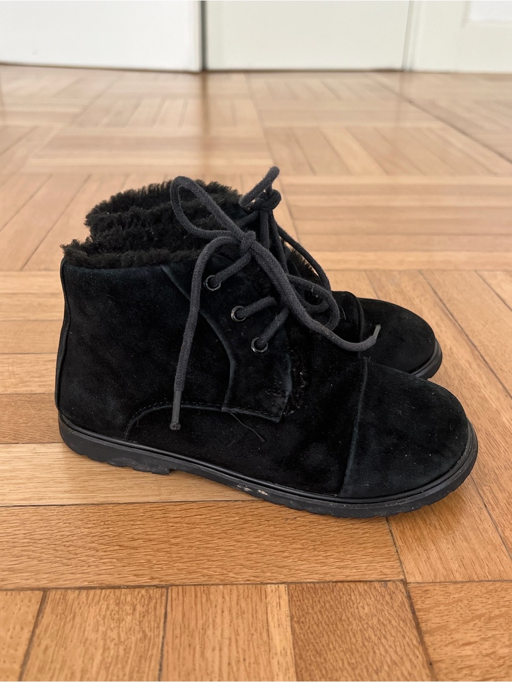 Age of Innocence Kids Suede Shearling Booties